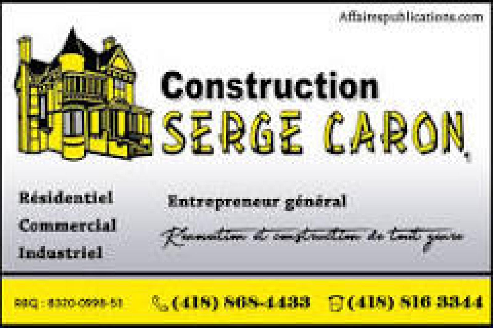 Construction Serge Caron. Logo